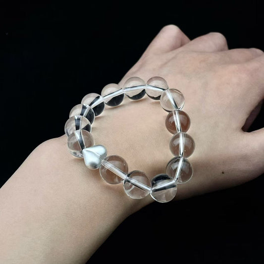 Heartstream - Clear Quartz & Silver Bracelet | Pure Clarity
