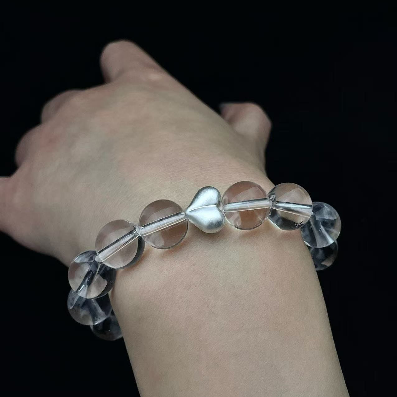 Heartstream - Clear Quartz & Silver Bracelet | Pure Clarity
