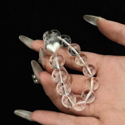 Heartstream - Clear Quartz & Silver Bracelet | Pure Clarity