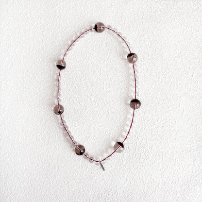 Hidden Ember - Phantom & Clear Quartz Bracelet