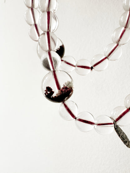 Hidden Ember - Phantom & Clear Quartz Bracelet