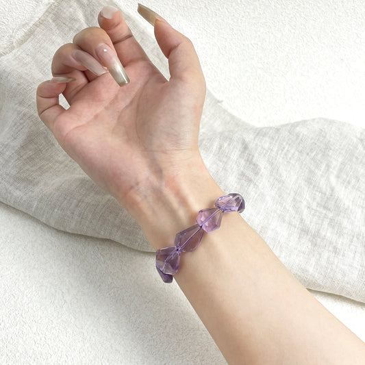 Irregular Amethyst Bracelet | Peace · Intuition · Sleep