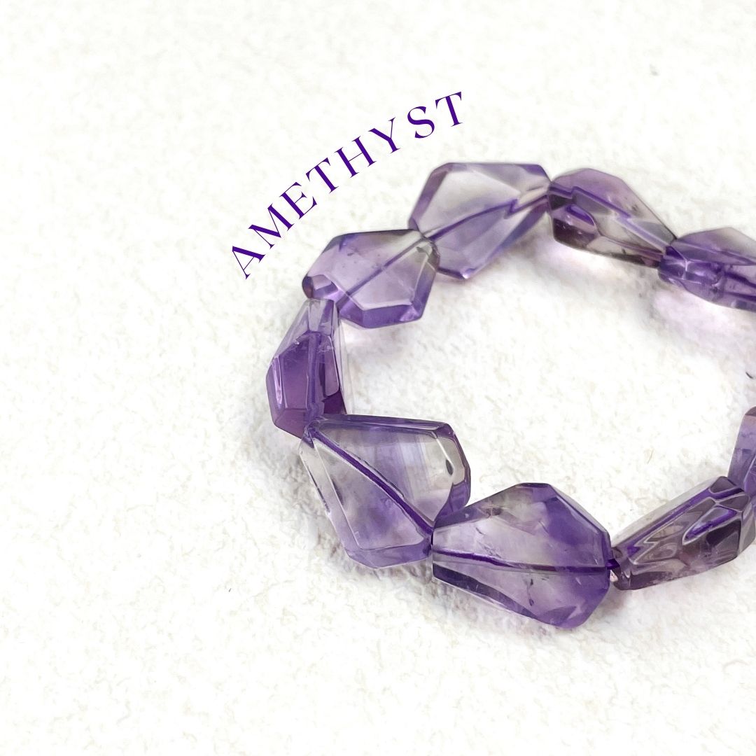 Irregular Amethyst Bracelet | Peace · Intuition · Sleep