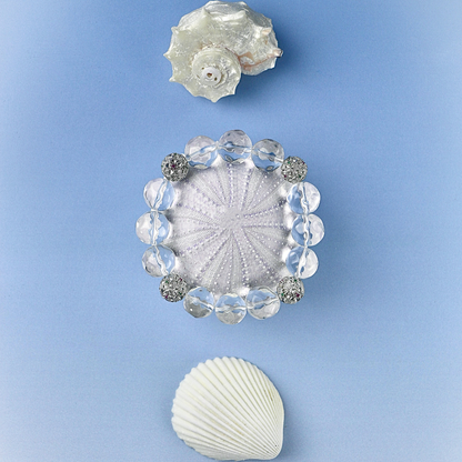 Isle Breeze - Faceted Clear Quartz Beaded Bracelet