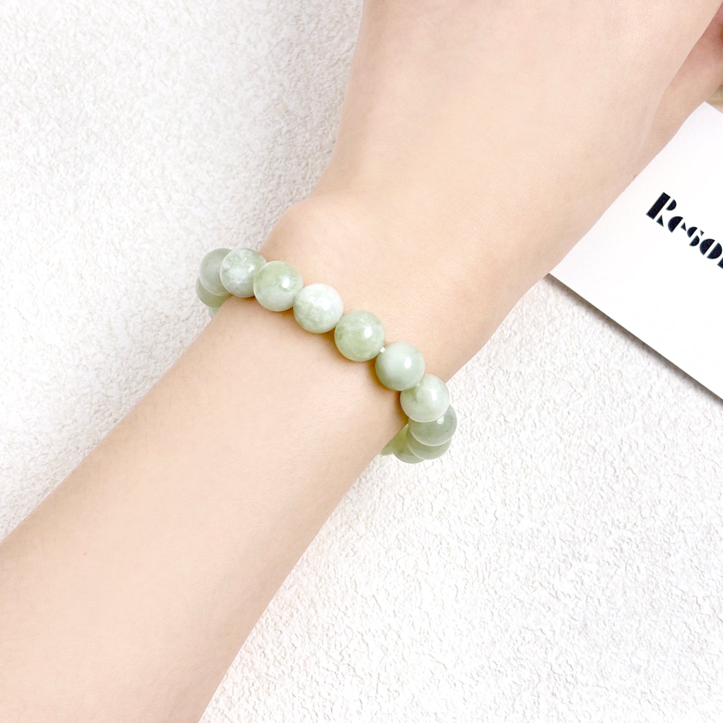 Jade Mist – Serpentine Jade Bracelet
