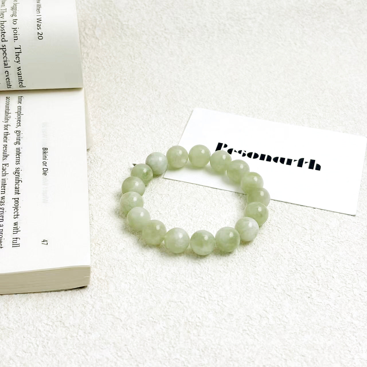 Jade Mist – Serpentine Jade Bracelet