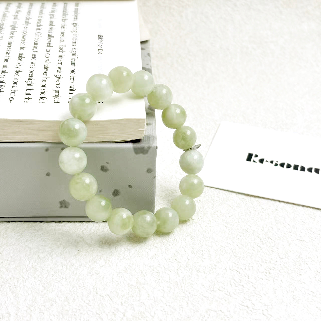 Jade Mist – Serpentine Jade Bracelet