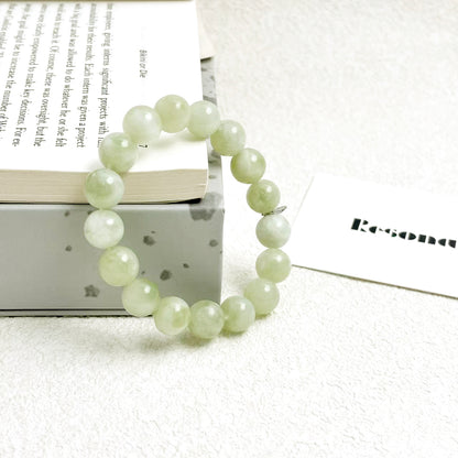 Jade Mist – Serpentine Jade Bracelet