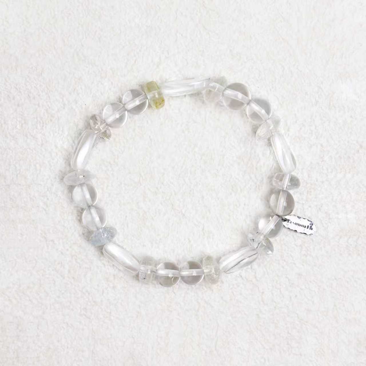 Lucent Realm - Clear Quartz & Topaz Bracelet