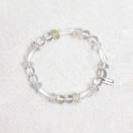 Lucent Realm - Clear Quartz & Topaz Bracelet