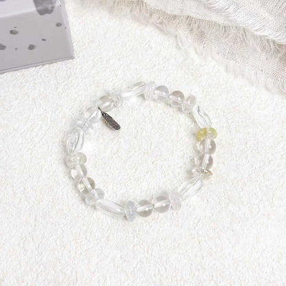 Lucent Realm - Clear Quartz & Topaz Bracelet