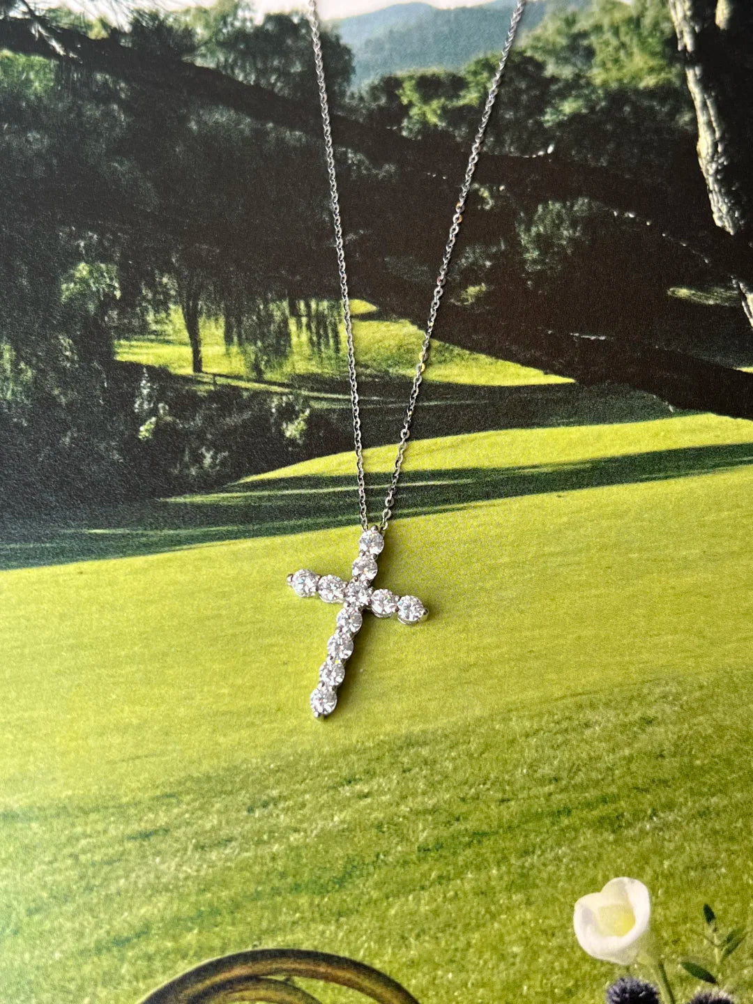 Lumine Cross - Sparkling S925 Silver Zircon Necklace