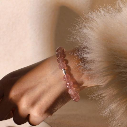 MOD-12 Noise - Strawberry Quartz Bracelet