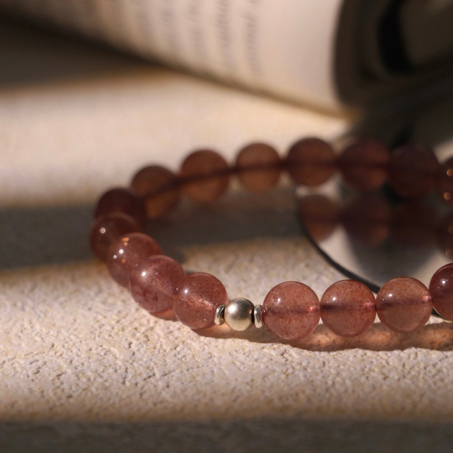 MOD-12 Noise - Strawberry Quartz Bracelet