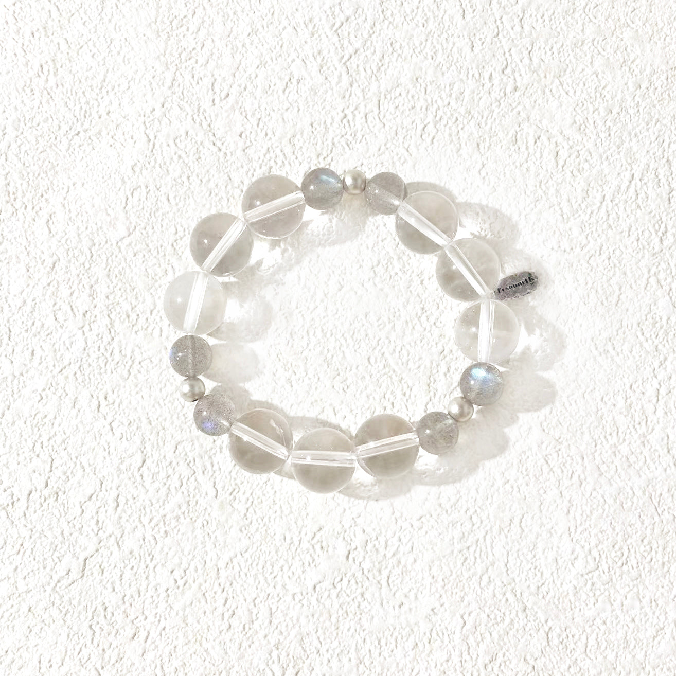 Mist Era – Clear Quartz & Gray Moonstone(Labradorite) Bracelet
