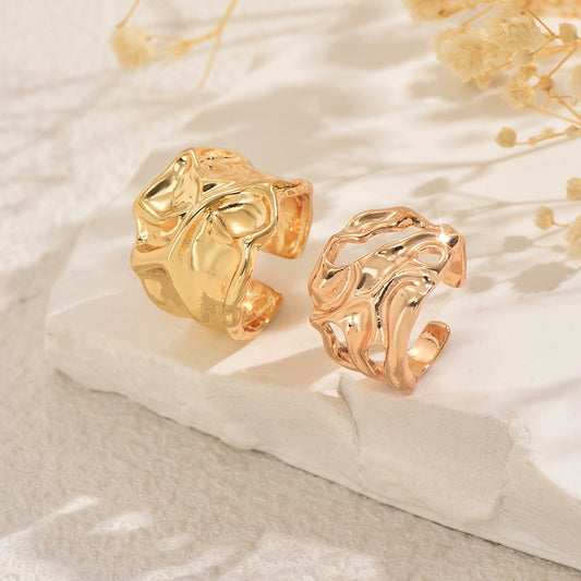 Molten Wave - Adjustable Ring Set