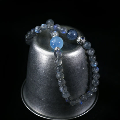 Nebula - Labradorite, Kyanite & Aquamarine Bracelet