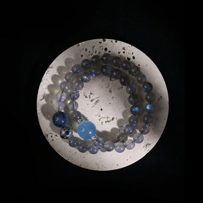 Nebula - Labradorite, Kyanite & Aquamarine Bracelet