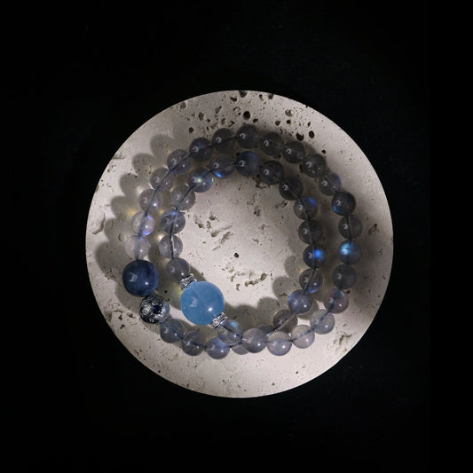 Nebula - Labradorite, Kyanite & Aquamarine Bracelet