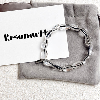 Oval Clear Quartz Bracelet