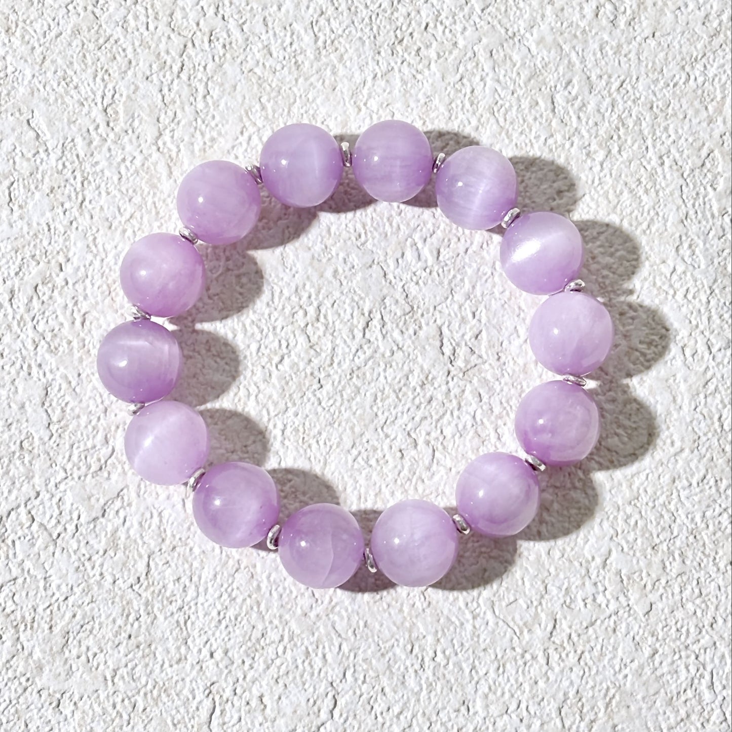 Pale Dream - Kunzite & Silver Bracelet | Soft Lavender Glow