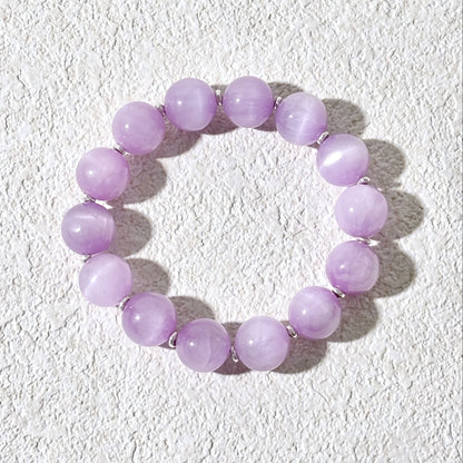 Pale Dream - Kunzite & Silver Bracelet | Soft Lavender Glow