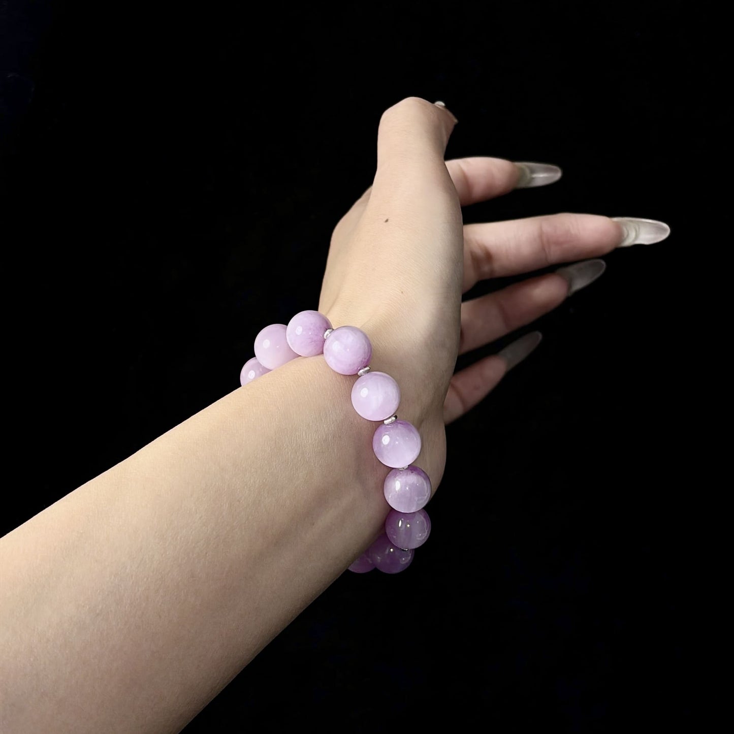 Pale Dream - Kunzite & Silver Bracelet | Soft Lavender Glow