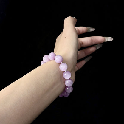 Pale Dream - Kunzite & Silver Bracelet | Soft Lavender Glow