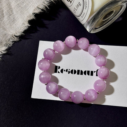 Pale Dream - Kunzite & Silver Bracelet | Soft Lavender Glow