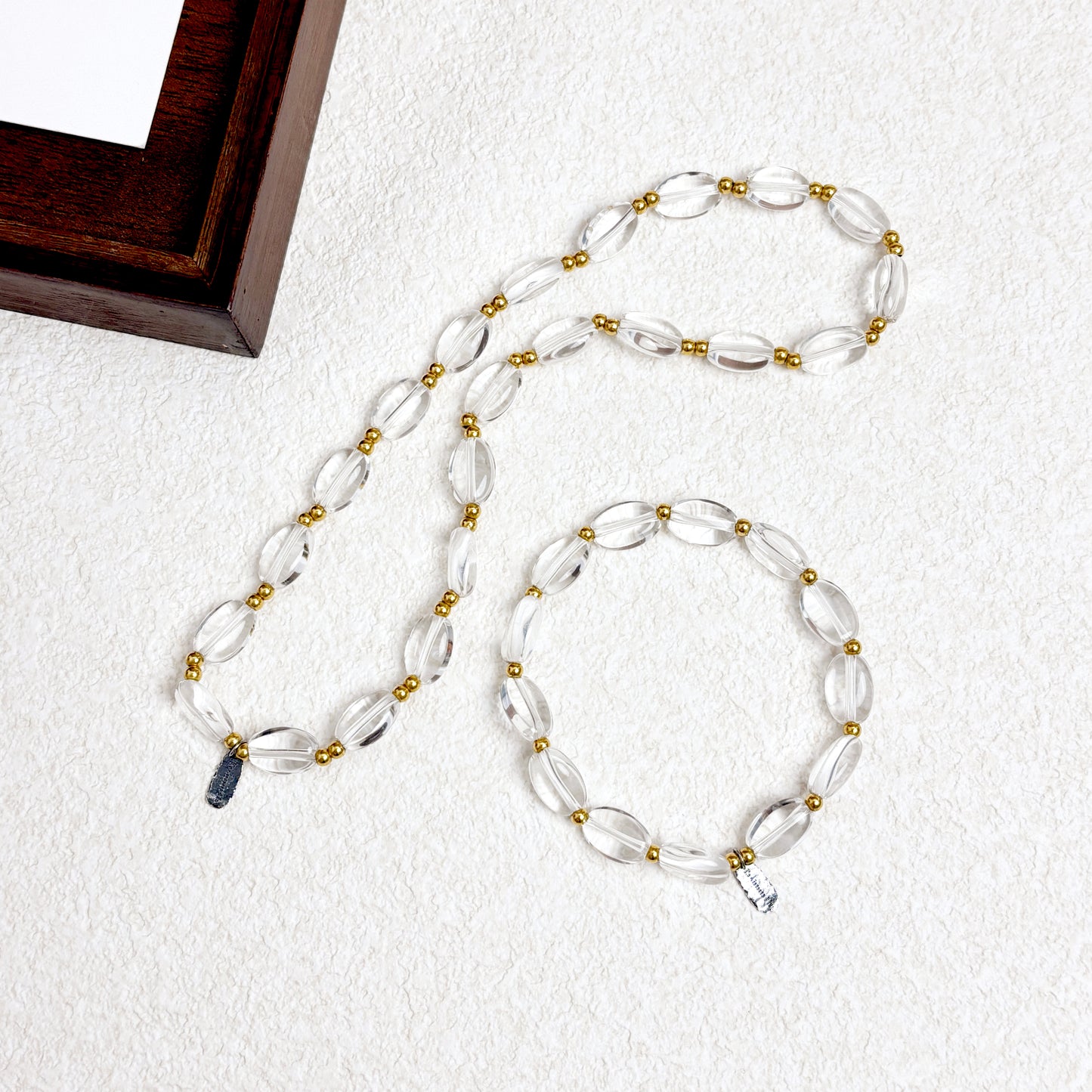 ReverGlow · MindGleam - Clear Quartz Bracelet Set