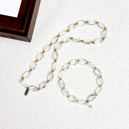 ReverGlow · MindGleam - Clear Quartz Bracelet Set