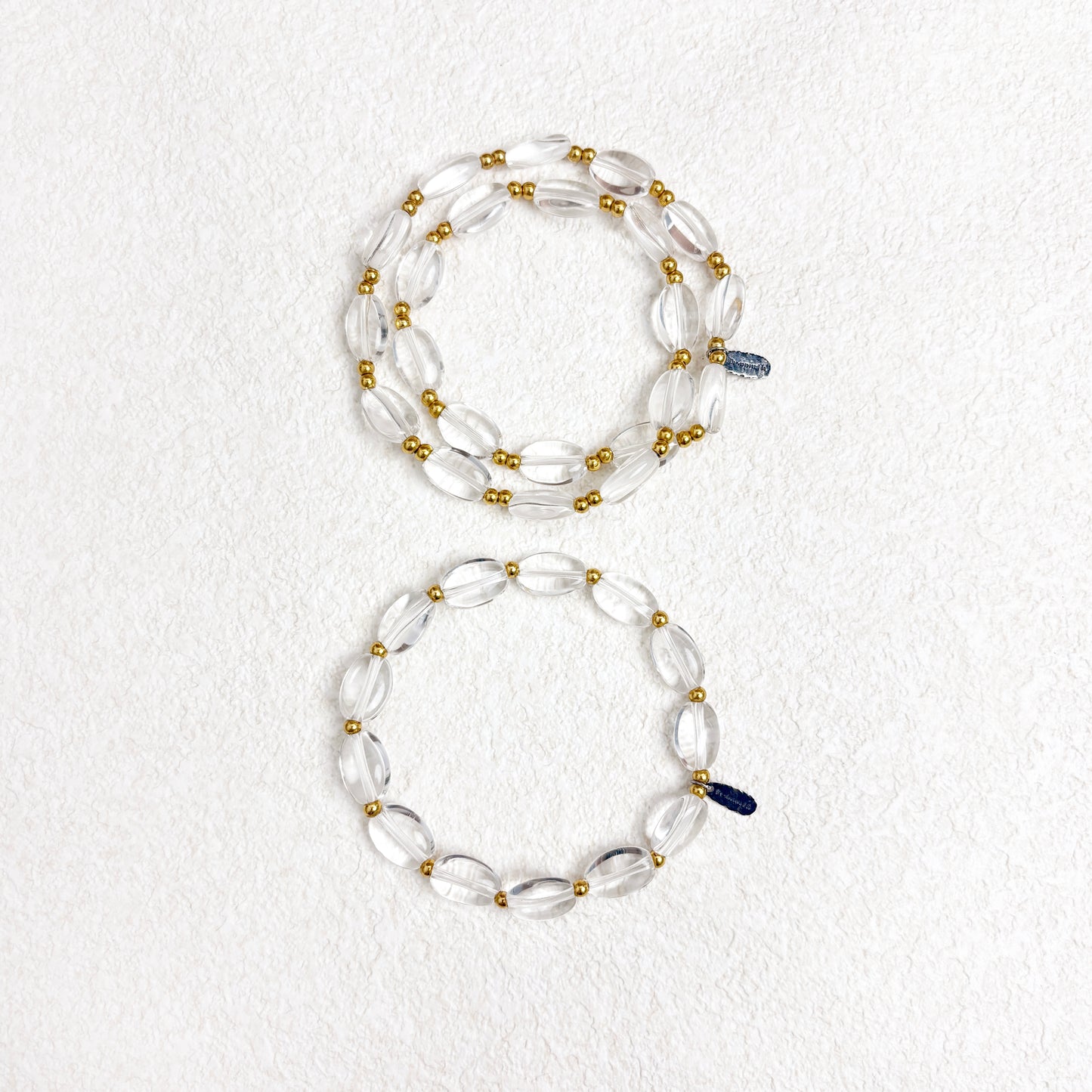 ReverGlow · MindGleam - Clear Quartz Bracelet Set