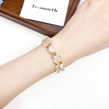 ReverGlow · MindGleam - Clear Quartz Bracelet Set