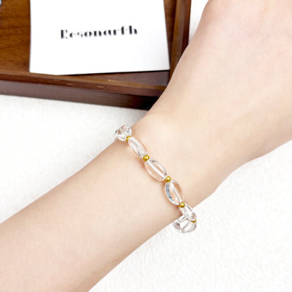 ReverGlow · MindGleam - Clear Quartz Bracelet Set