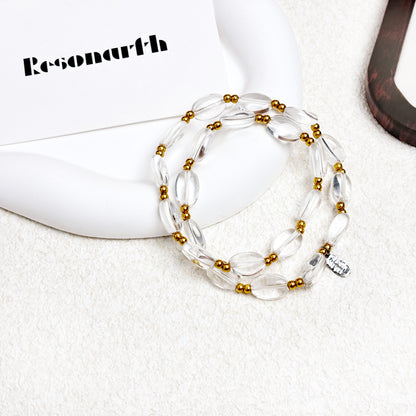 ReverGlow · MindGleam - Clear Quartz Bracelet Set
