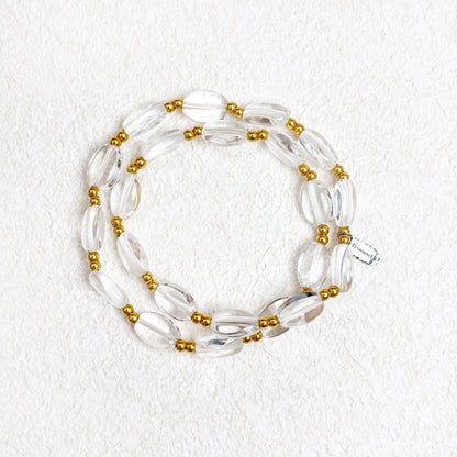 ReverGlow · MindGleam - Clear Quartz Bracelet Set
