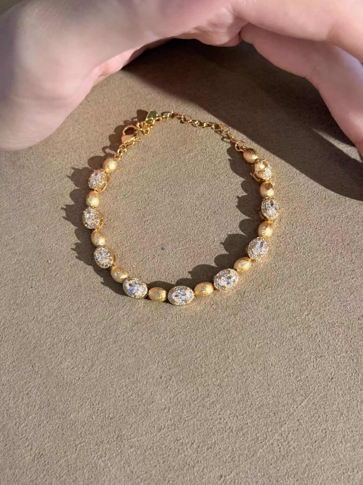 Scarlet Grace - Gold & Platinum Plated Zircon Bracelet