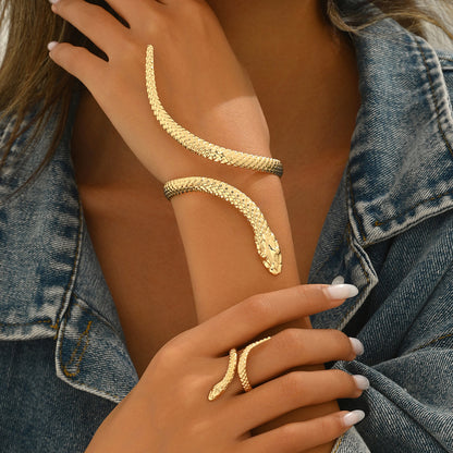 Serpent Grace - Bracelet & Ring Set