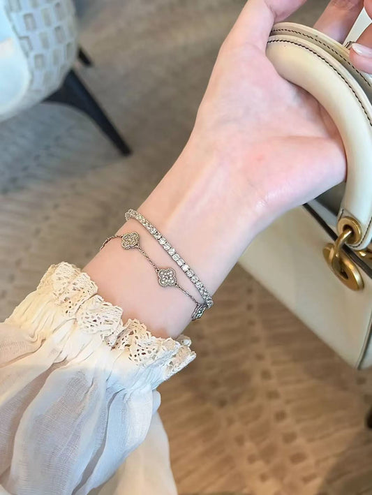 Silver Grace - Sparkling Silver Tennis Bracelet