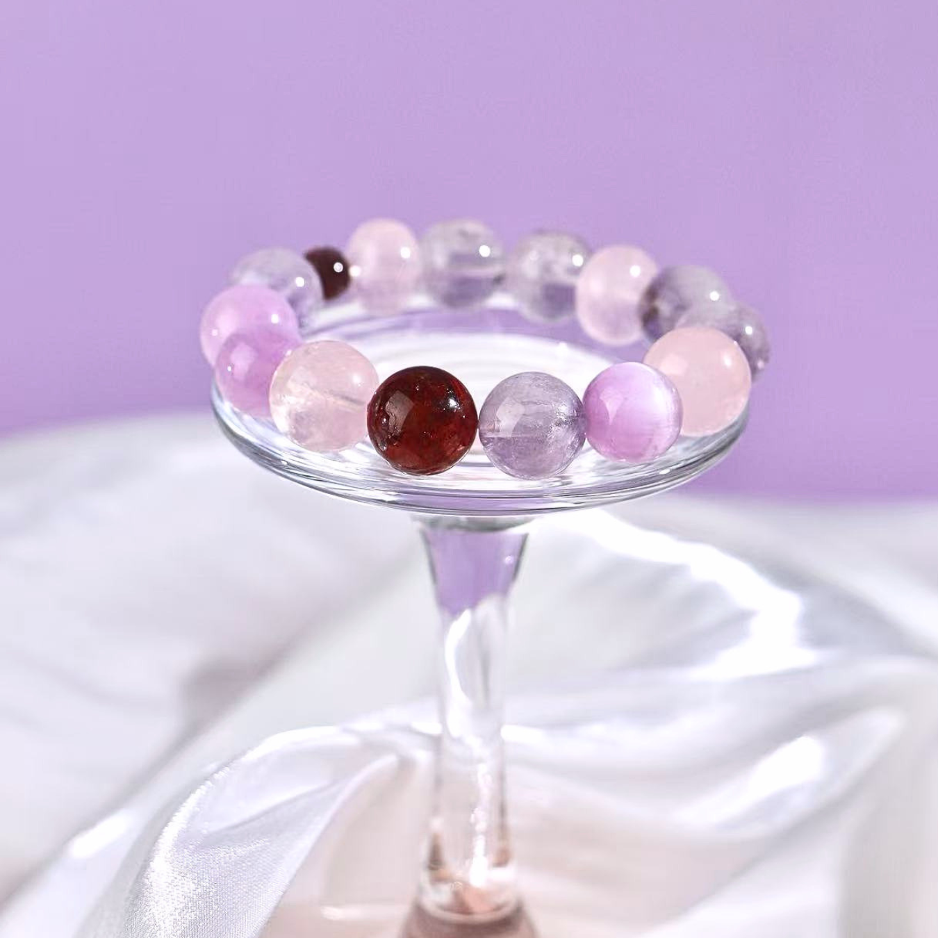 Smoky Dew & Seed - Multi-Stone Crystal Bracelet