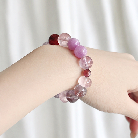 Smoky Dew & Seed - Multi-Stone Crystal Bracelet