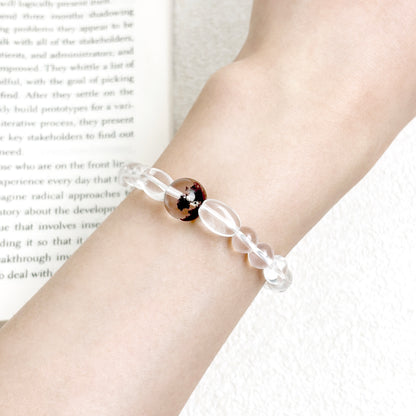 Resonarth Red Phantom & Clear Quartz Bracelet