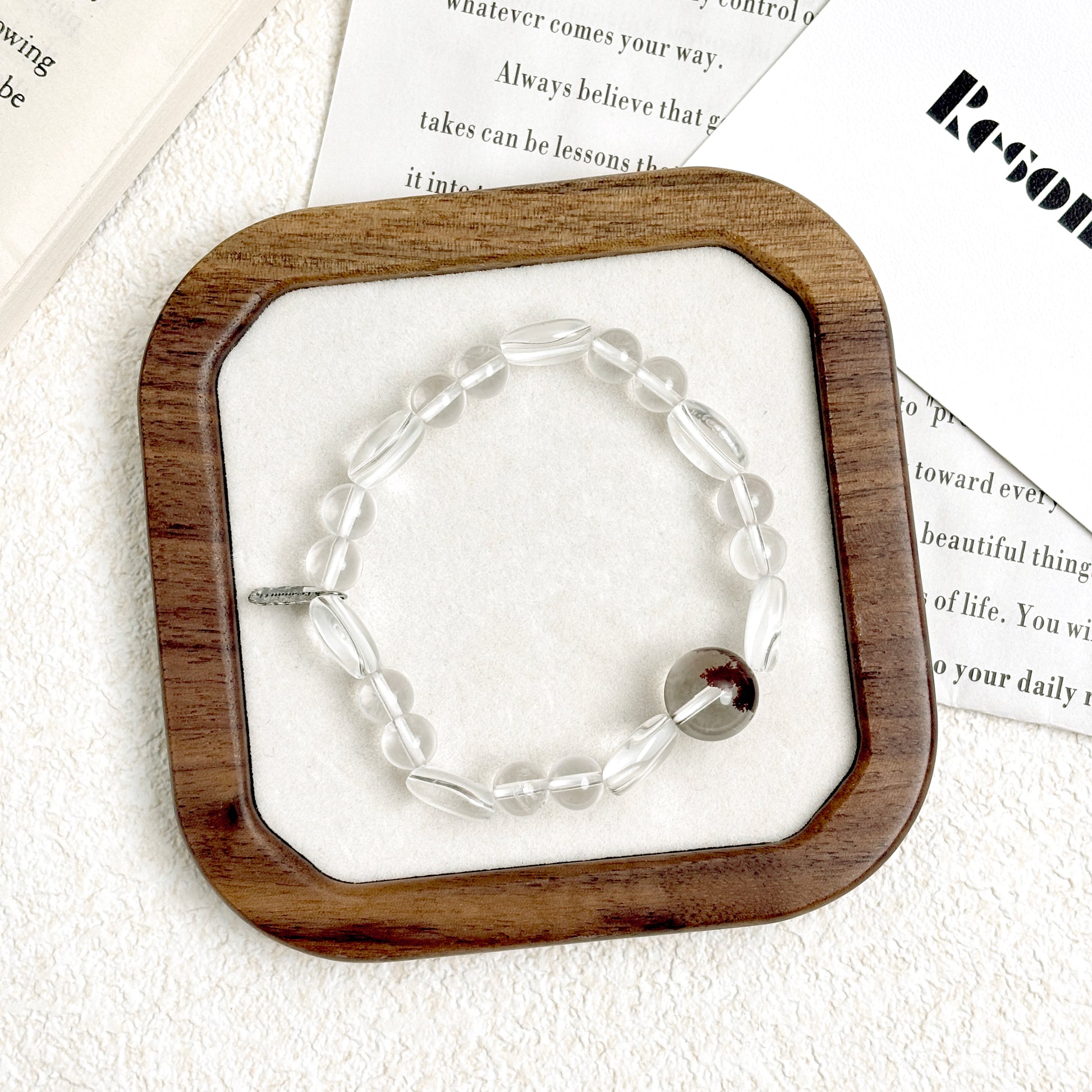 Resonarth Red Phantom & Clear Quartz Bracelet