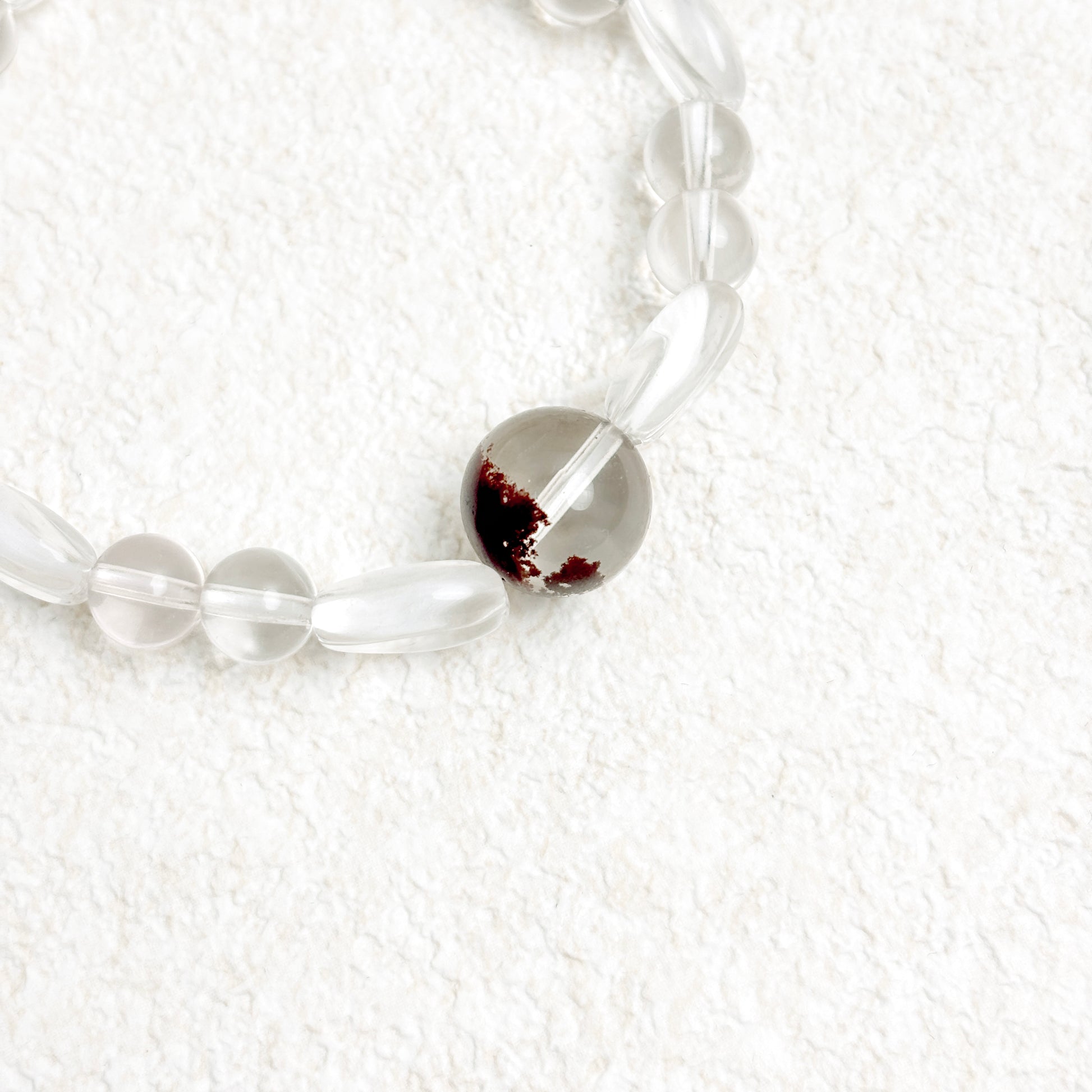 Resonarth Red Phantom & Clear Quartz Bracelet