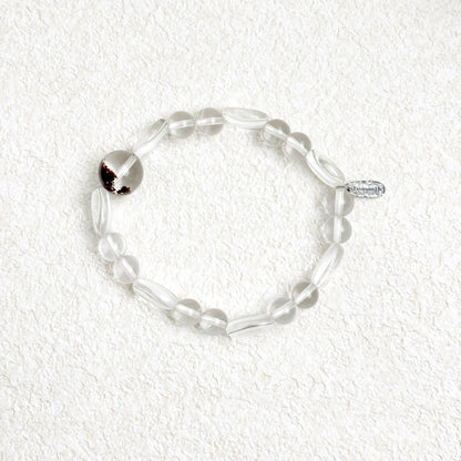 Resonarth Red Phantom & Clear Quartz Bracelet