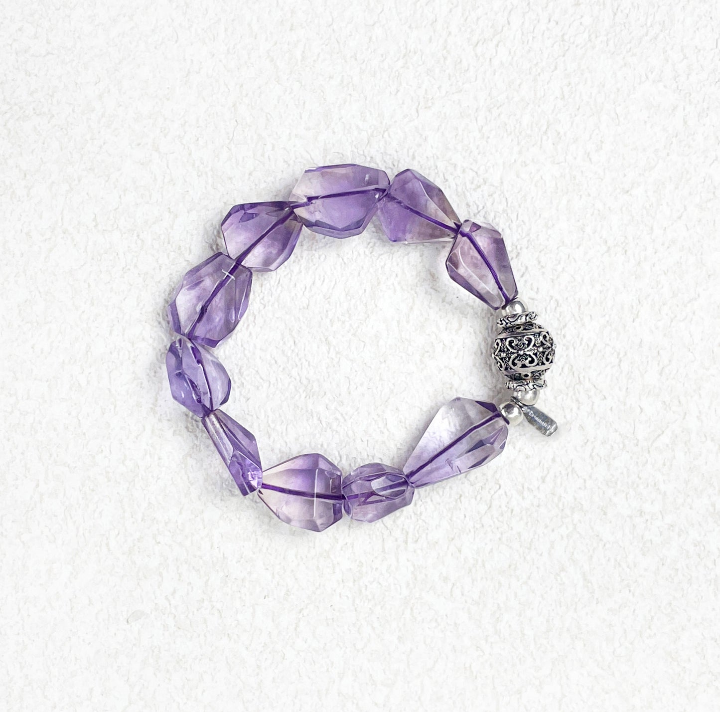 Stardrop Silence -  Irregular Amethyst Bracelet