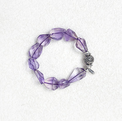 Stardrop Silence -  Irregular Amethyst Bracelet