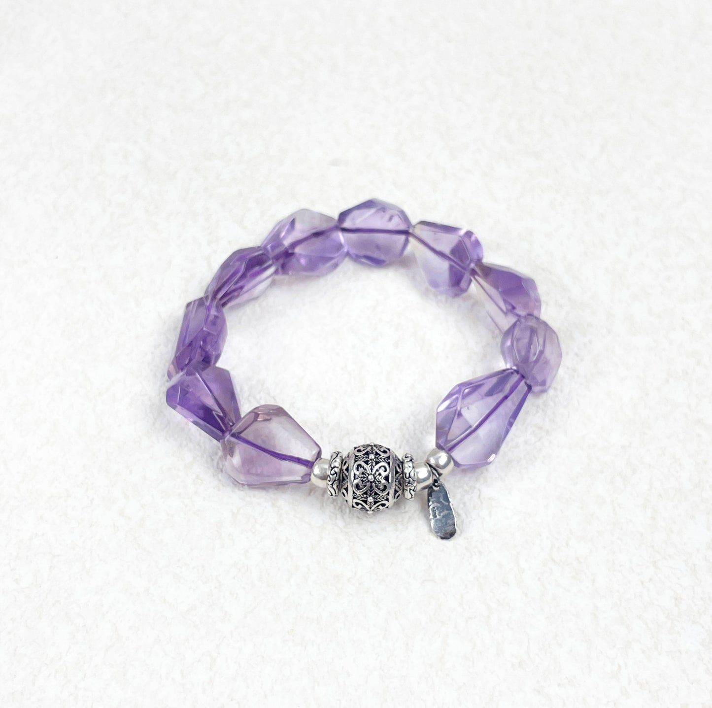 Stardrop Silence -  Irregular Amethyst Bracelet