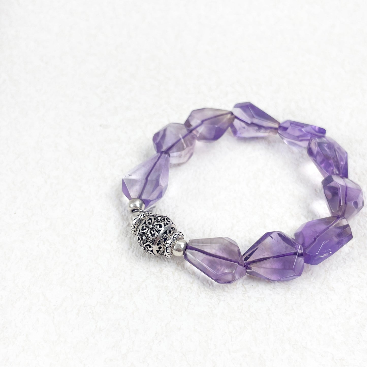 Stardrop Silence -  Irregular Amethyst Bracelet
