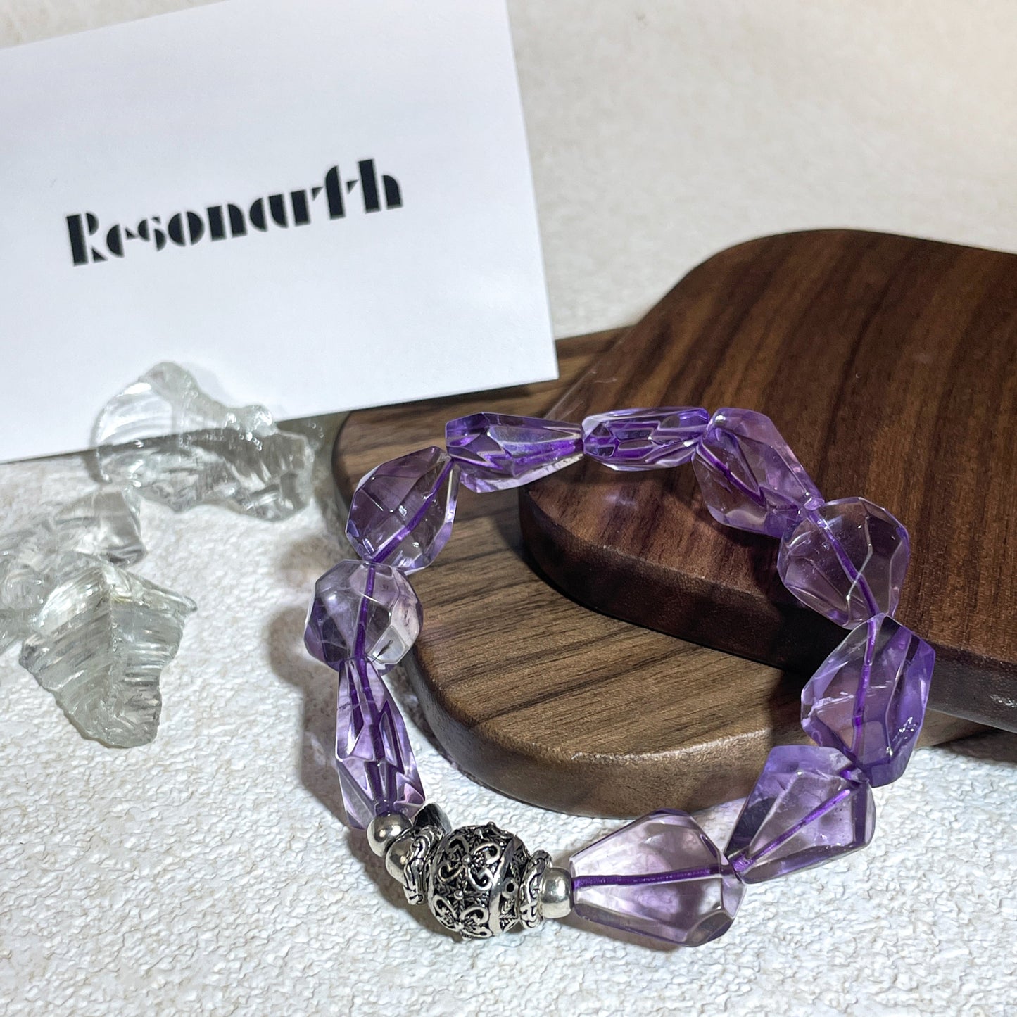 Stardrop Silence -  Irregular Amethyst Bracelet